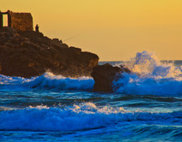 0598 Sunset Fishermen